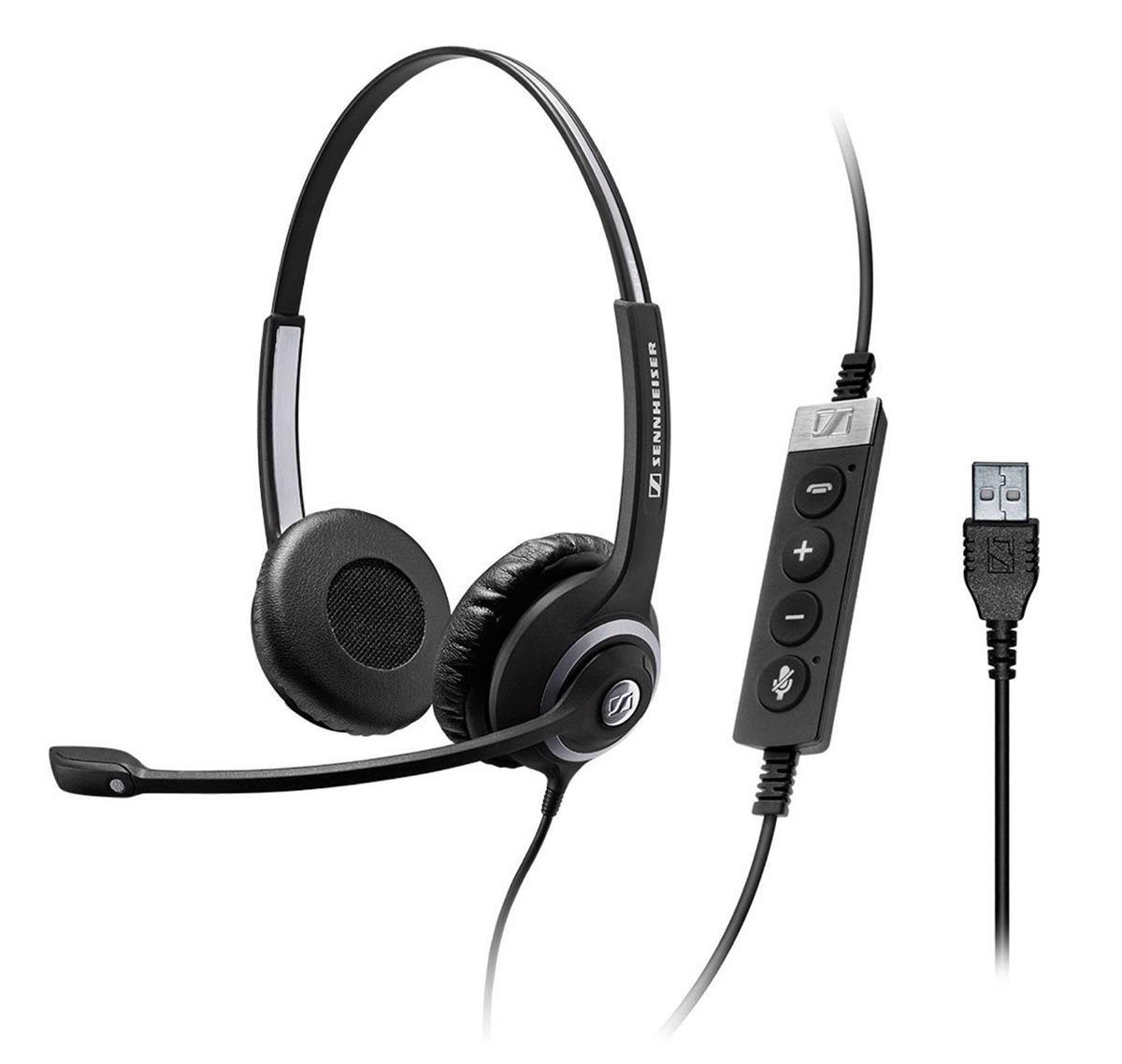 Sennheiser SC 260 USB S II DoubleSided Wired Headset with Noise