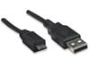 Manhattan High Speed USB Device Cable (0.5m) A Male / Micro-B Male (Black)