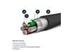 Startech.com (1m) Apple MFi Certified USB to Lightning Cable (Black) -  Reinforced with DuPont Kevlar fibre