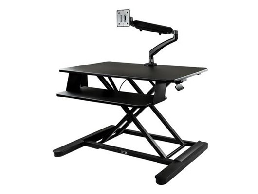 Startech Com Sit Stand Desk Converter With 35 Inch Work Surface