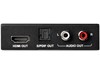 StarTech.com 4K HDMI Audio Extractor with 4K 60Hz Support (Black)