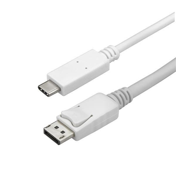 Photos - Cable (video, audio, USB) Startech.com (3m) USB-C to DisplayPort Adaptor Cable 4K 60Hz  CDP2D (White)