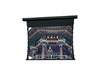 Da-Lite Tensioned Cosmopolitan Electrol Electric Screen that Mounts on Wall or Ceiling Square Format Da Mat 84 x 84 inch (Black)