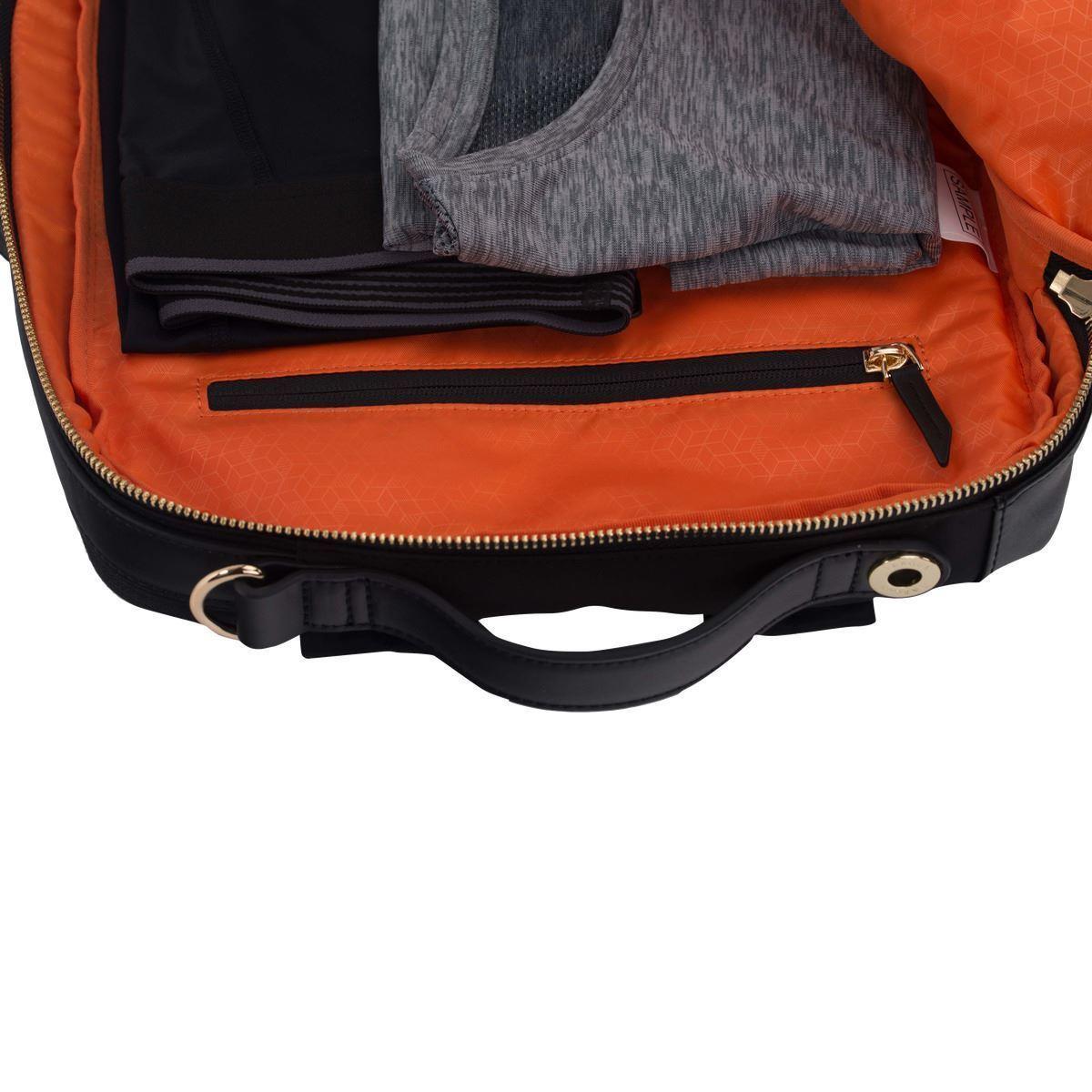 packing cubes in a backpack