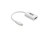 Tripp Lite (0.15m) USB-C/Thunderbolt 3 to DisplayPort Adaptor (M/F) 3840 x 2160 (4K x 2K) @ 60 Hz (White)