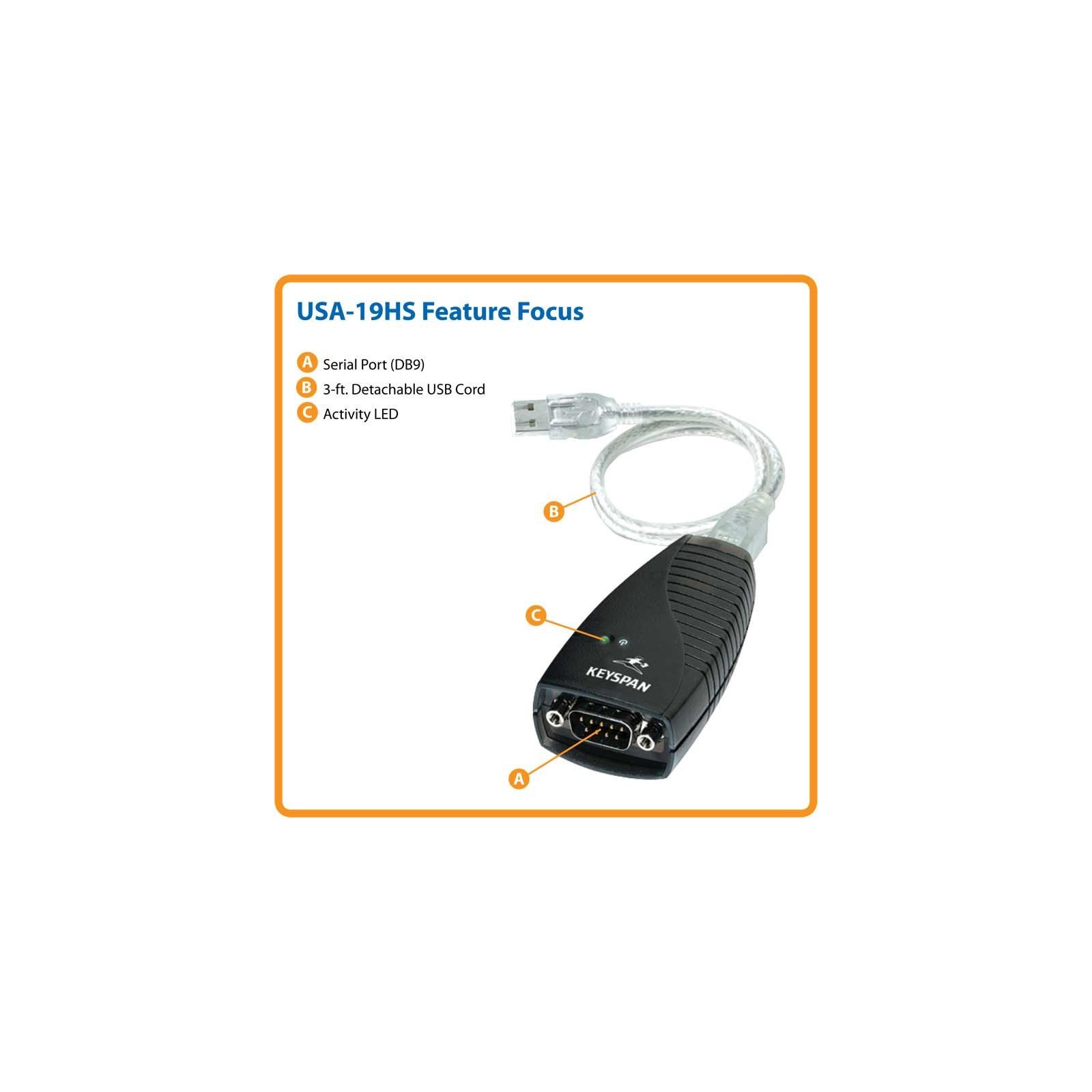 Tripp Lite Keyspan HighSpeed USB to Serial Adaptor USA19HS CCL