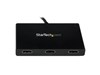 StarTech,com MST Hub - Mini DisplayPort to Triple Head HDMI Multi Monitor Adaptor (Black)