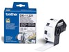 Brother DK Labels DK-11221 (23mm x 23mm) Square Continuous Paper Labels (Black On White) 1 Roll