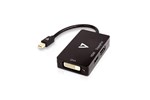 V7 Mini DisplayPort Adaptor (M) to DisplayPort, HDMI or DVI (F)