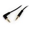 StarTech.com (1 feet) Slim 3.5mm to Right Angle Stereo Audio Cable Male/Male (Black)