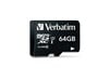 Verbatim Pro (64GB) Class 3 Micro SDXC Card with Adaptor
