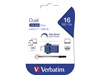 Verbatim Store 'n' Go Dual 64GB Blue 