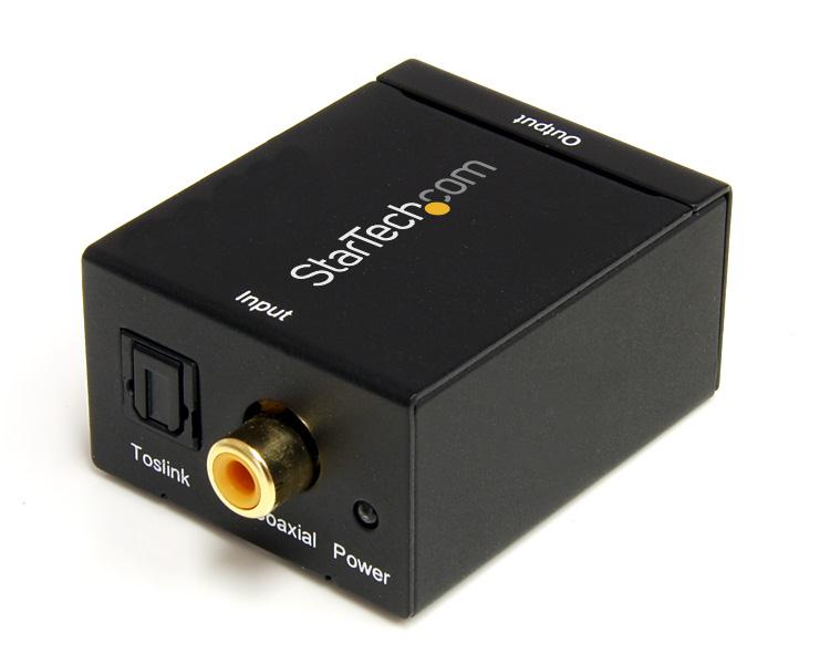 Startech.com Spdif Digital Coaxial Or Toslink To Stereo Rca Audio Small