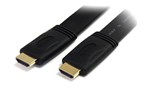StarTech.com 6 feet Flat High Speed HDMI Cable with Ethernet - HDMI - M/M 