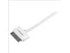 StarTech 1m (3 ft) Apple Dock Connector to Left Angle USB Cable for iPod, iPhone, iPad