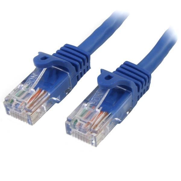 Photos - Ethernet Cable Startech.com 10m CAT5E Patch Cable  45PAT10MBL (Blue)