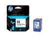 HP No.22 Tri-Colour InkJet Print Cartridge