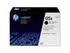 Bundle: HP 05X (Yield: 6,500 Pages) High Yield Black Toner Cartridge Pack of 2