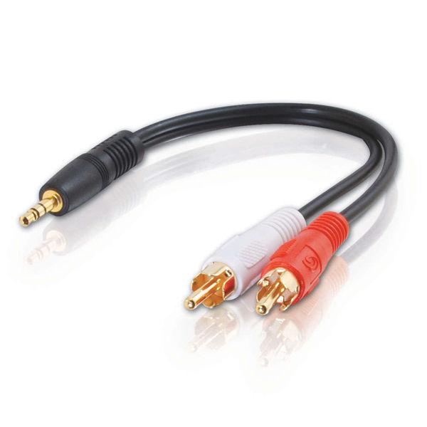 Photos - Cable (video, audio, USB) C2G Value Series 3.5mm Stereo Plug/RCA Plug x2 Y-Cable 80132