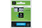 Newell D1 (12mm) Permanent Plastic Tape (Black on White) for Dymo Pocket Label Printers