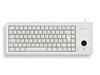 CHERRY Compact G84-4400 USB Keyboard with Integrated Trackball - Light Grey