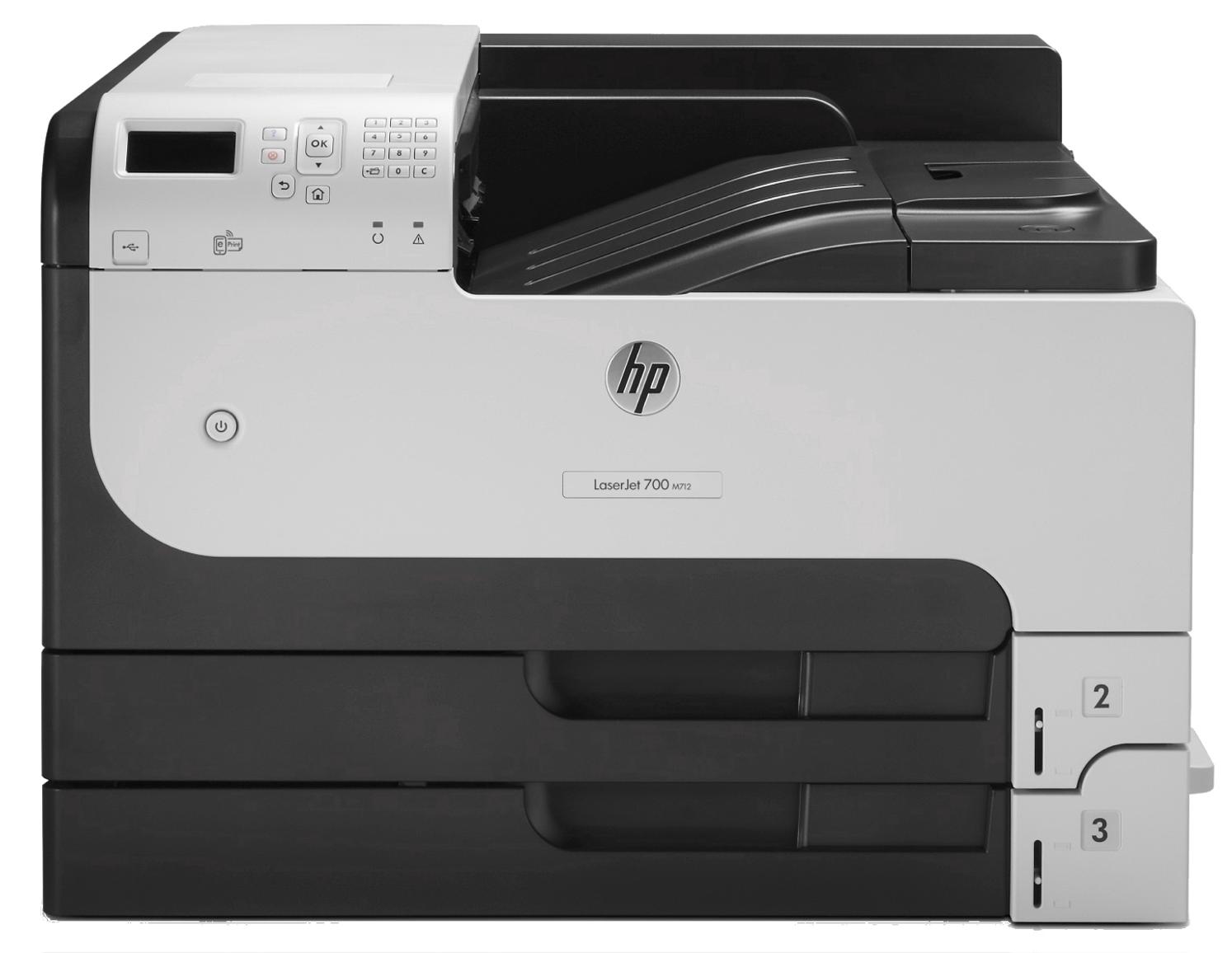 HP LaserJet Enterprise 700 M712dn Black and white Printer, Ethernet Only; Duplex