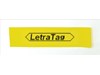 Newell LetraTAG (12mm) Plastic Tape (Black on Yellow)