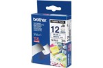 Brother P-touch TZe-FA3 (12mm x 3m) Blue On White Fabric Tape