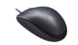 Logitech M90 Wired Optical Mouse (Black)