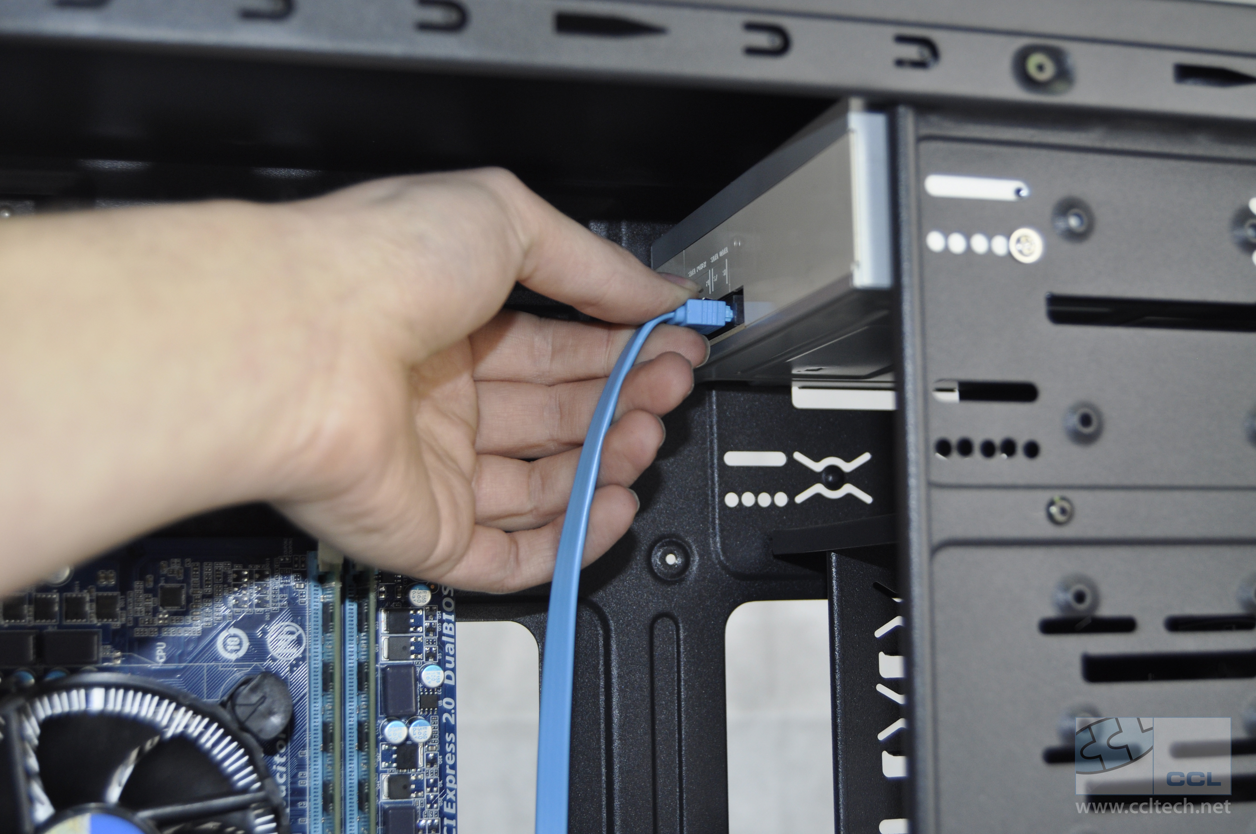Computer Assembly Guide Part 4: How to Fit and Connect an Optical Drive, a Solid State Drive and 