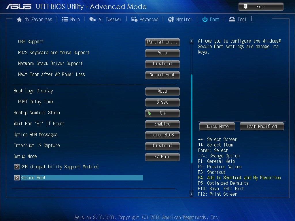 boot - I always need to press F1 to go to bios whenever I turning