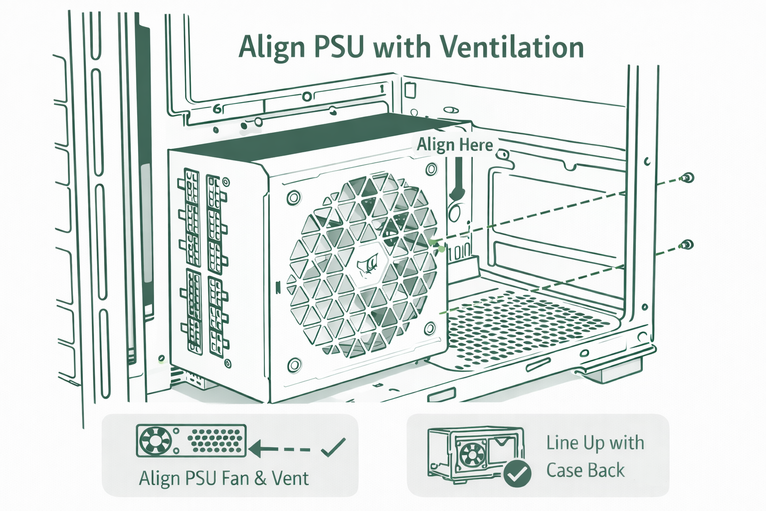 PSU install diagram