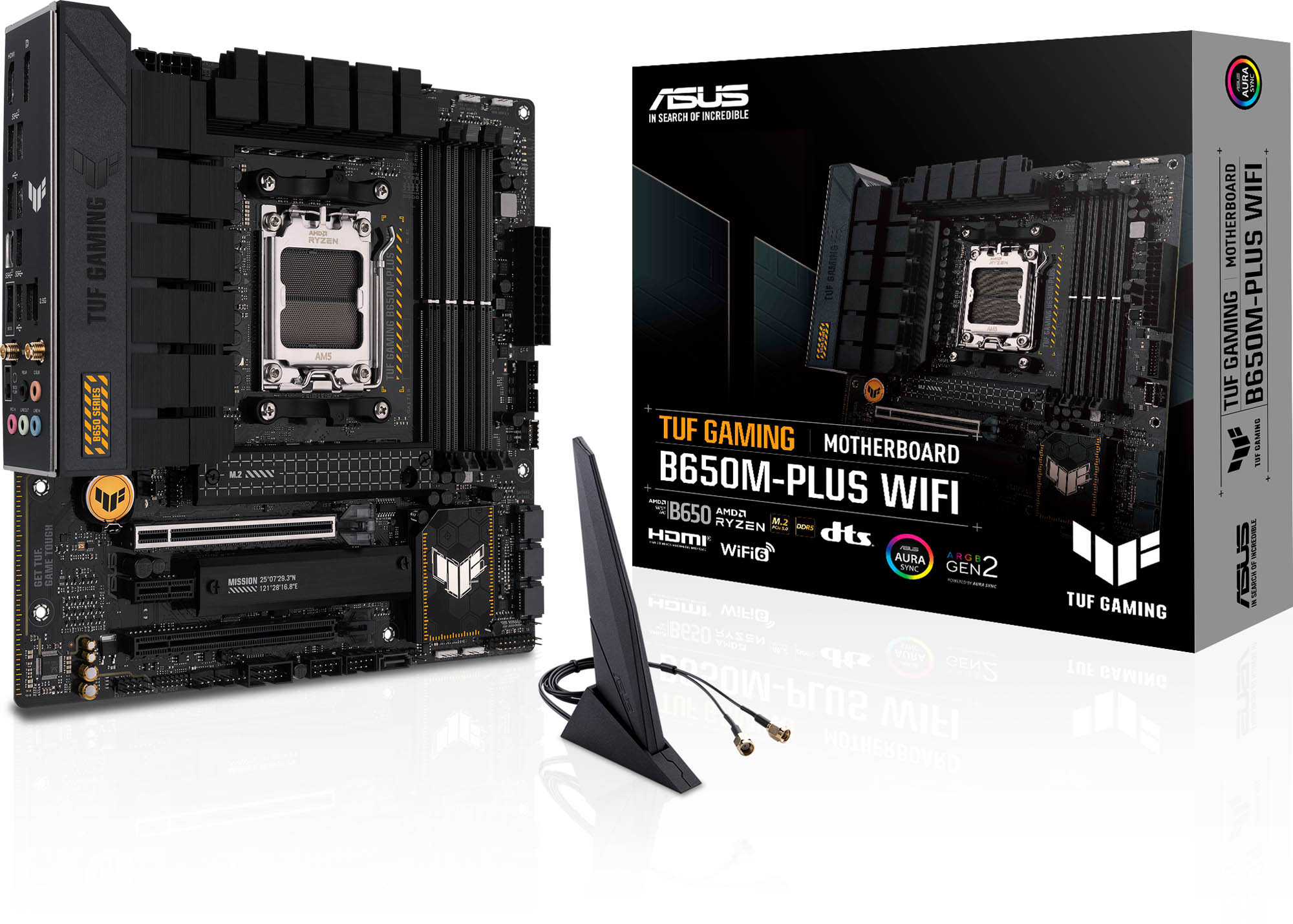 ASUS TUF Gaming B650M-Plus WiFi mATX Motherboard for AMD AM5 CPUs
