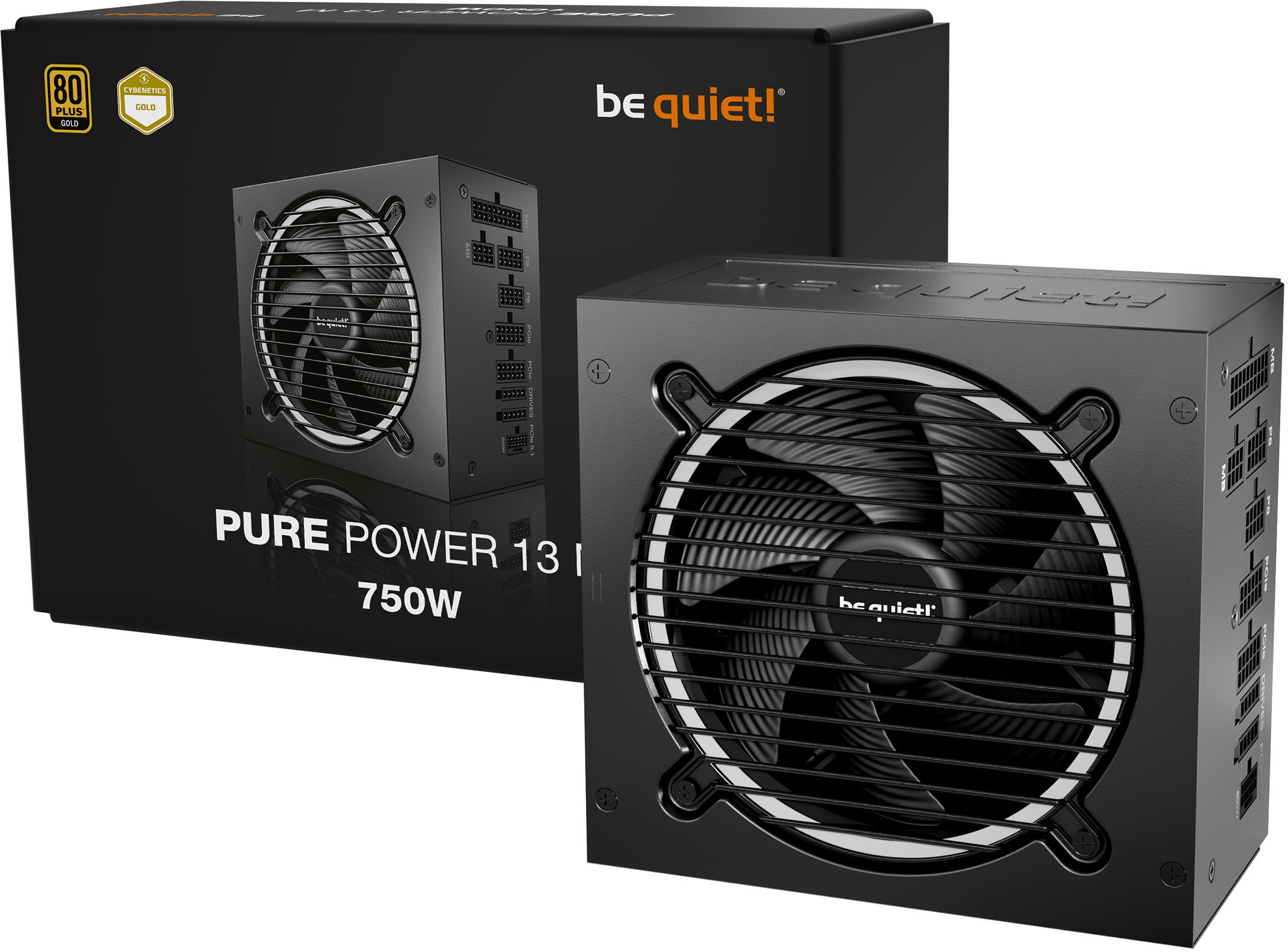 be quiet！PURE POWER 13M 750W BP026JP Be Quiet! Pure Power 13 M 750W Modular 80 PLUS Gold Certified ATX3