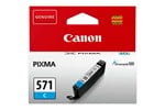 Canon CLI-571 Ink Cartridge - Cyan, 7ml (Yield 173 Photos)