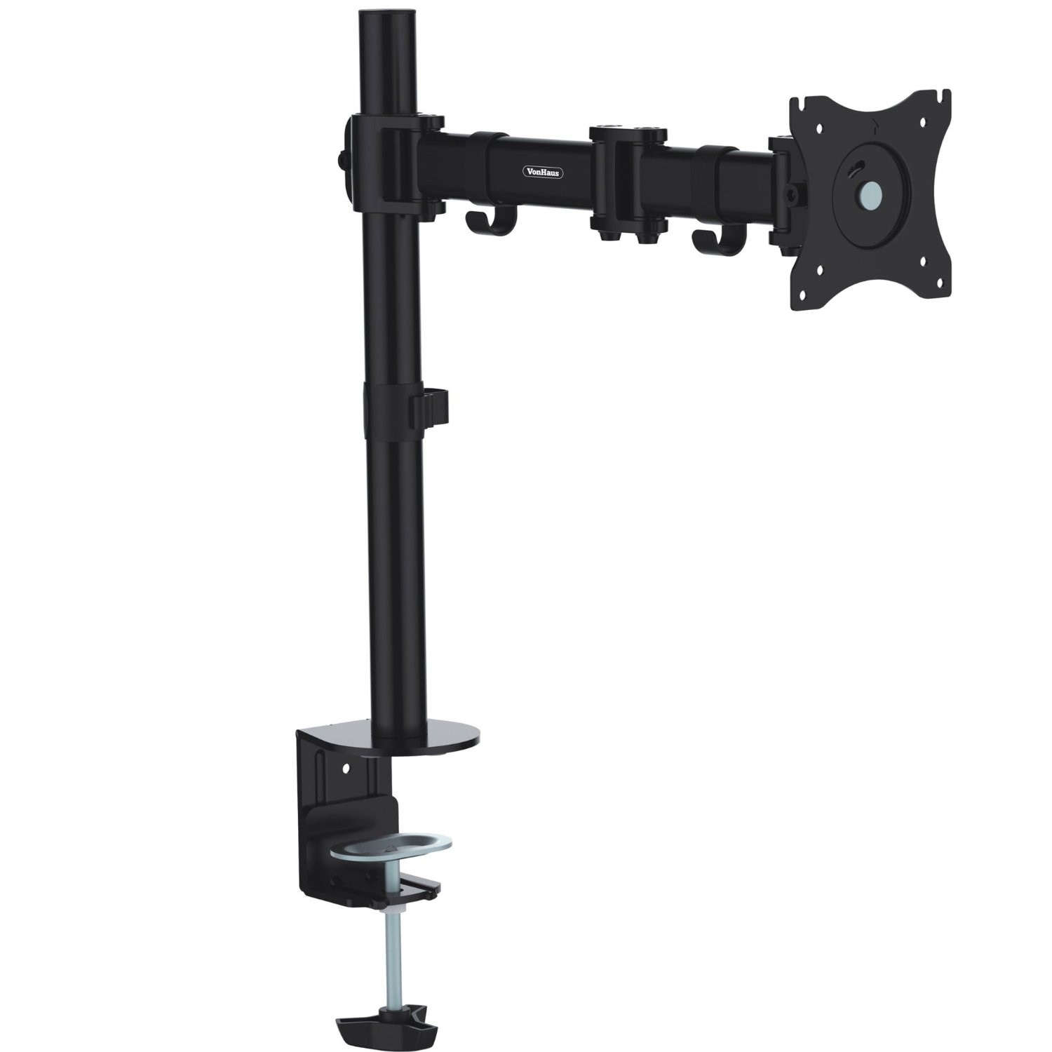 VonHaus Single Monitor Desk Mount Arm for 13 inch to 27 inch Monitors