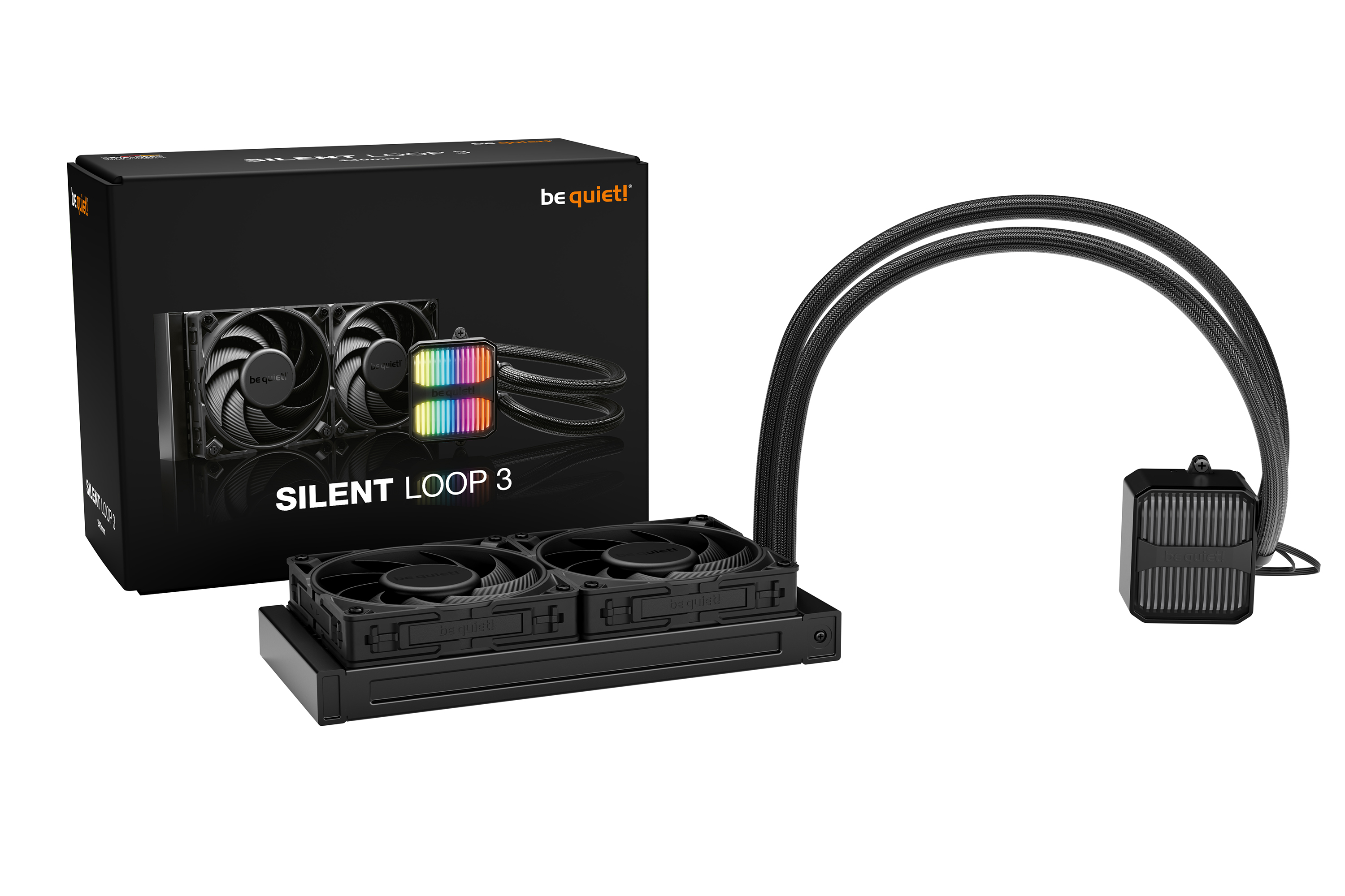 Be Quiet! Black Silent Loop 240Mm Aio Liquid Cpu Cooler In Size 3