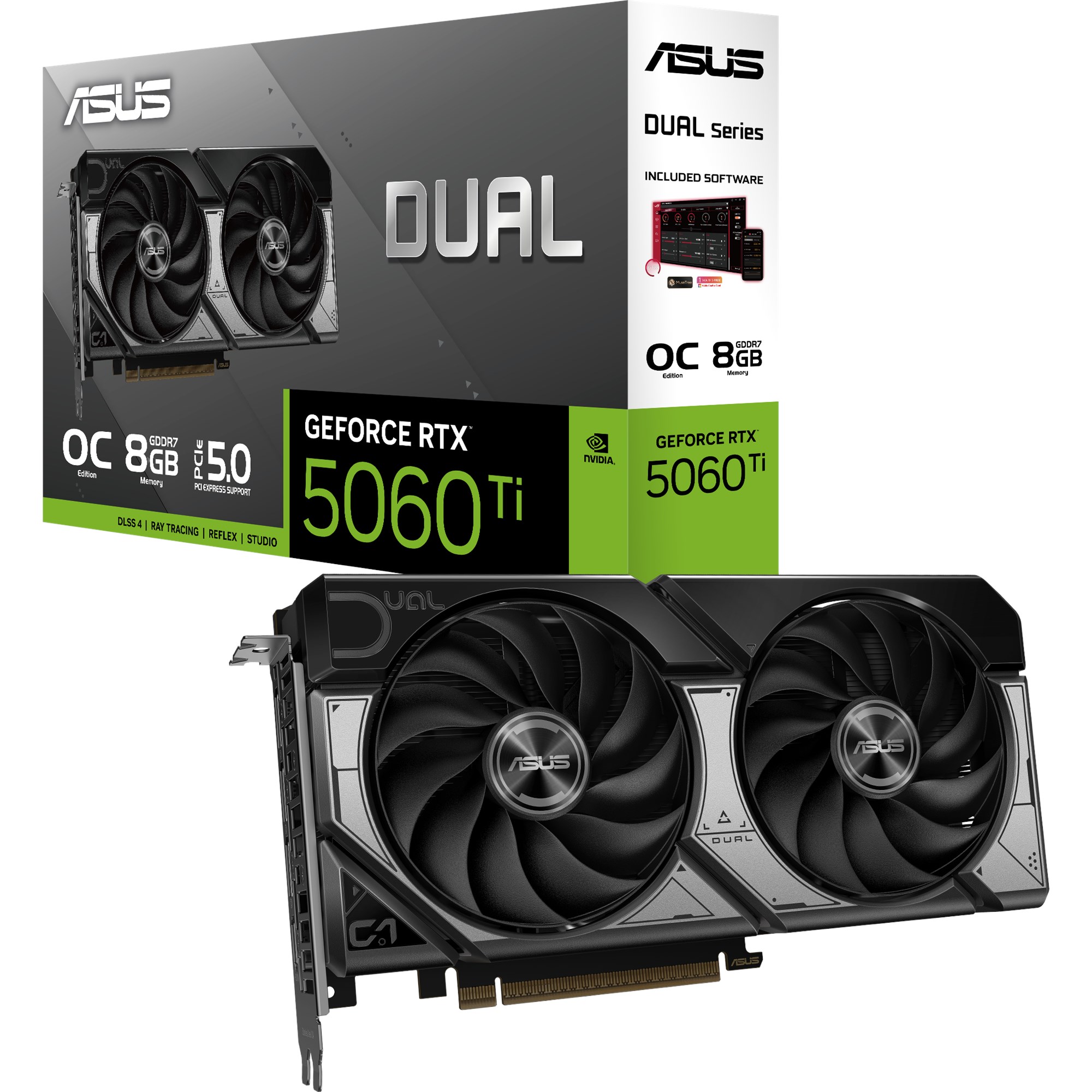 ASUS GeForce RTX 5060 Ti Dual OC 8GB GPU - 90YV0MP2-M0NA00 | CCL