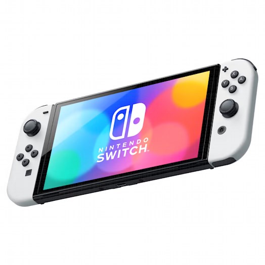 Nintendo Switch OLED Console in White with White Joy-Con