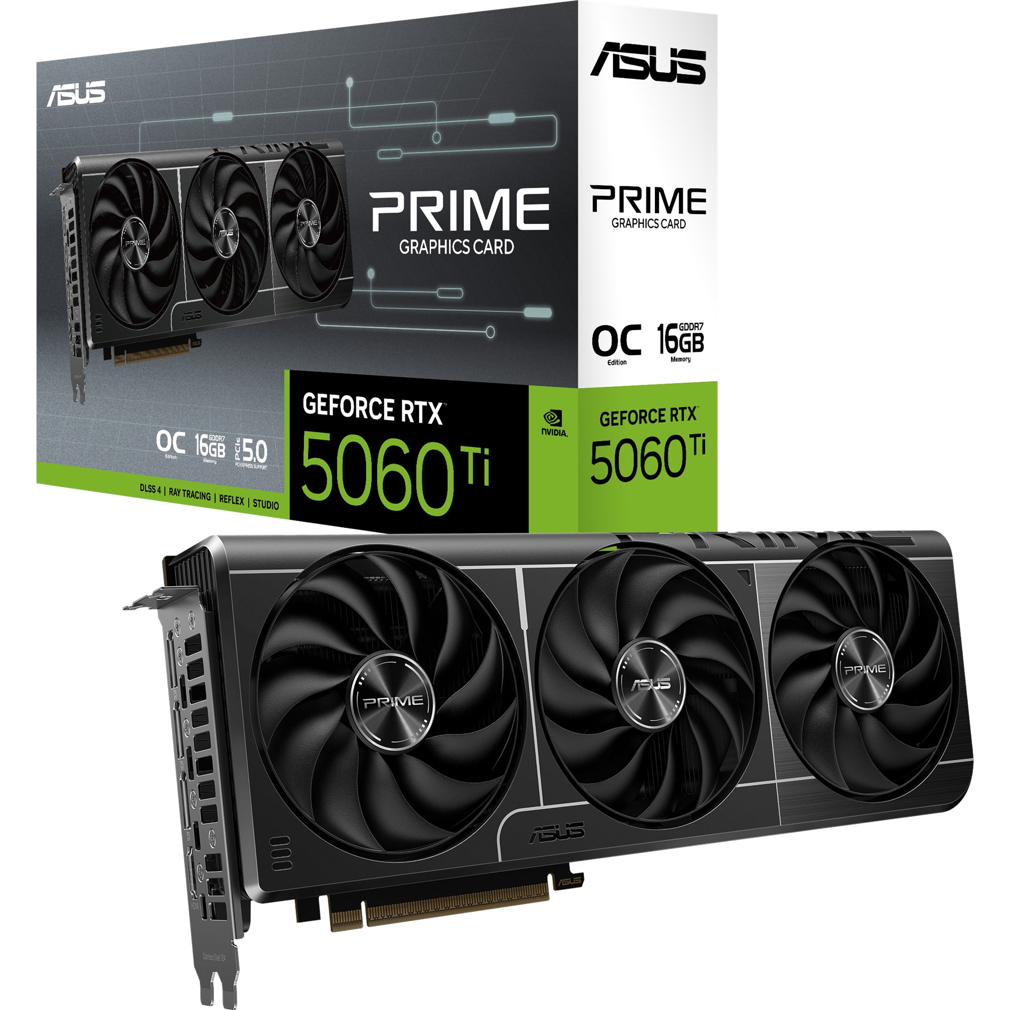 ASUS GeForce RTX 5060 Ti Prime OC 8GB GPU - 90YV0MP0-M0NA00 | CCL