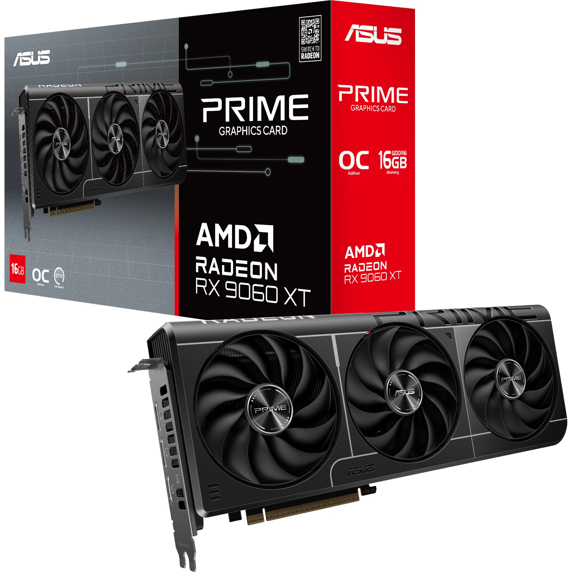 【新品】ASUS Prime Radeon RX9070XT 16GB OC ASUS Prime Radeon RX 9070 XT OC Edition