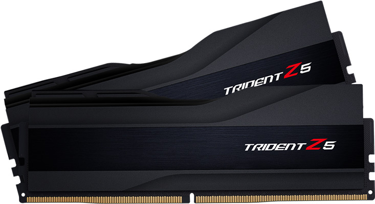 G.skill Black/Silver Trident Z5 64Gb (2X32gb) 6000Mt/S Ddr5 Memory Kit Size 3.0
