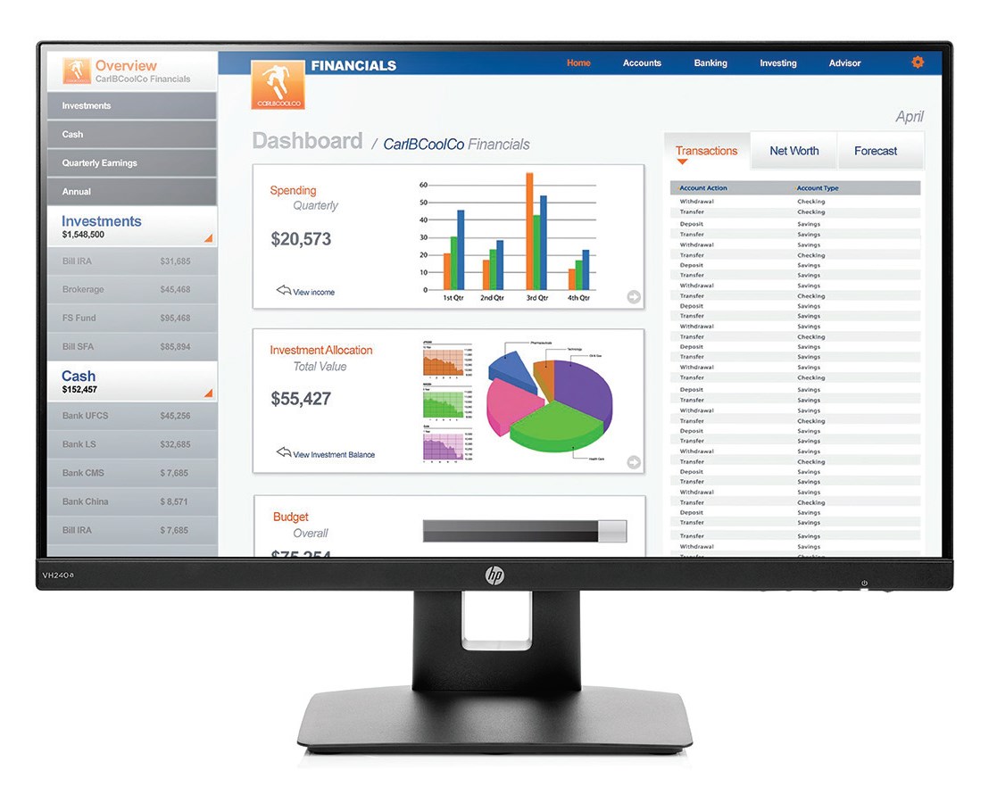 HP VH240a 23.8 inch LED IPS Monitor Full HD, 5ms, Speakers, HDMI