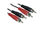 Cables Direct 3m Twin RCA Audio Cable