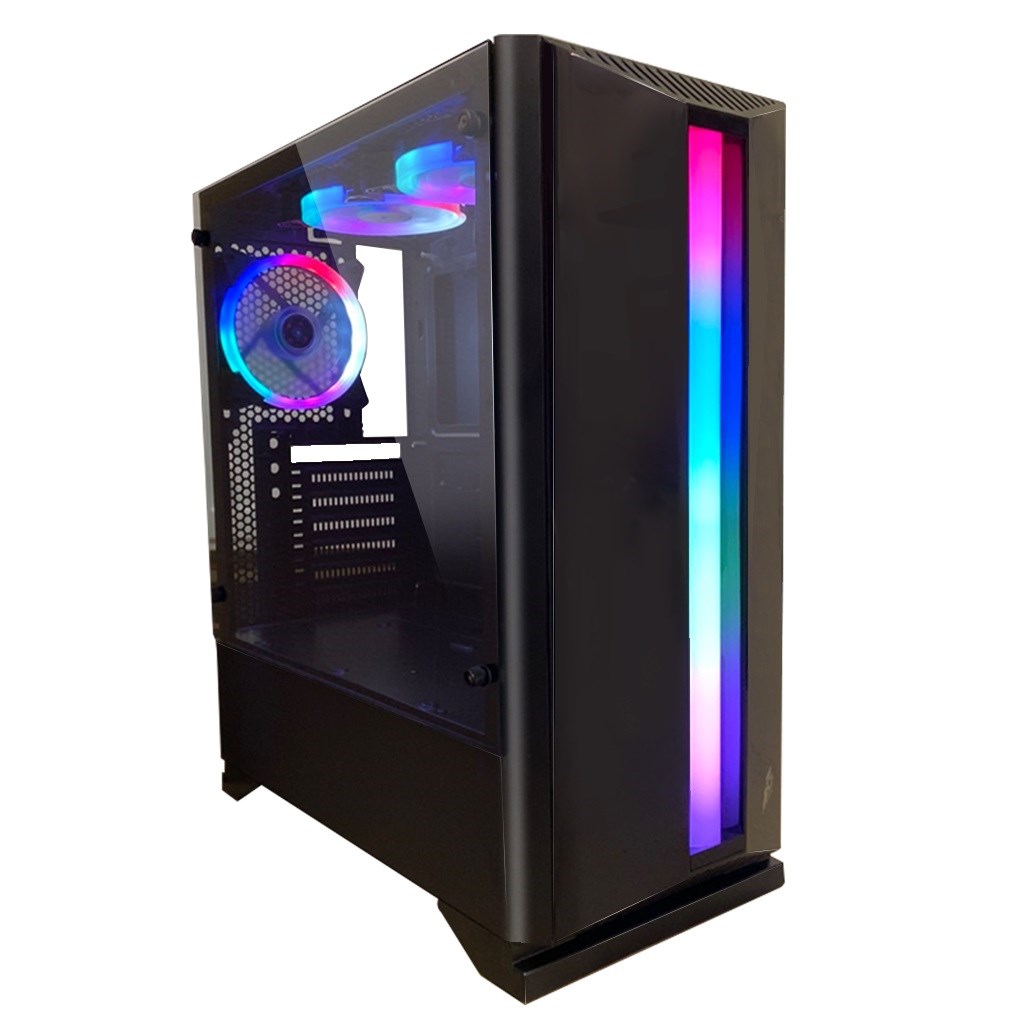 Photos - Computer Case 1stPlayer 1st Player R6 Mid Tower Case - Black 