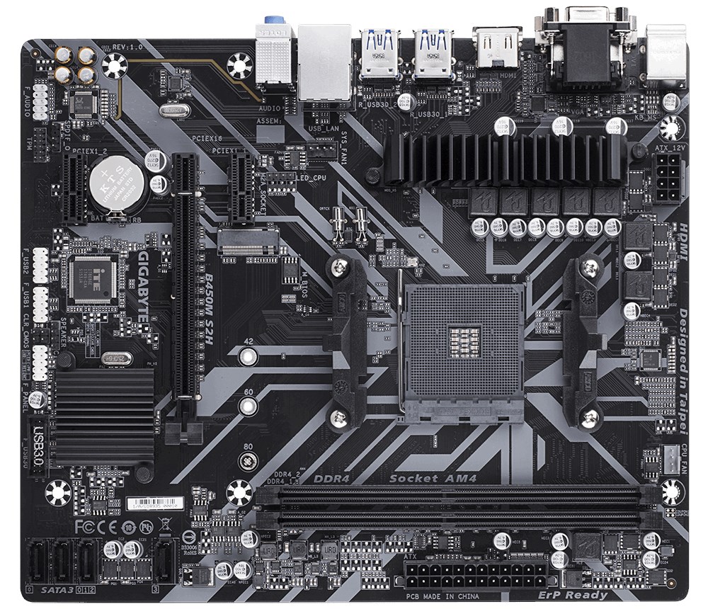 Gigabyte B450M S2H Motherboard B450M S2H CCL Computers