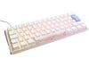 Ducky One 3 Classic Mini Mechanical USB Keyboard in Pure White, 60%, RGB, UK Layout, Cherry MX Blue Switches