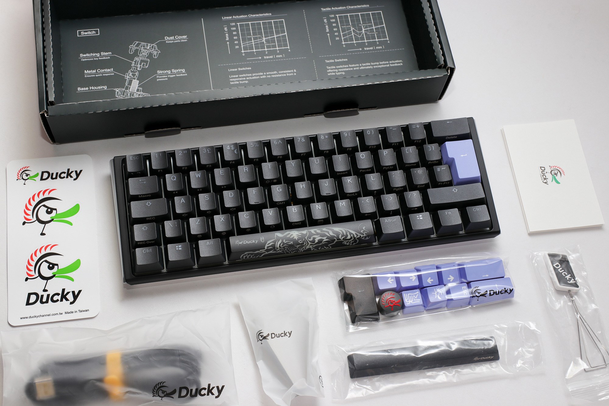 中古】Ducky One 3 Mini Daybreak 60% 銀軸 Ducky One 3 Mini 60% US配列