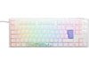 Ducky One 3 Classic TKL Mechanical USB Keyboard in Pure White, Tenkeyless, RGB, UK Layout, Cherry MX Blue Switches