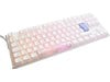 Ducky One 3 Classic TKL Mechanical USB Keyboard in Pure White, Tenkeyless, RGB, UK Layout, Cherry MX Silver Switches